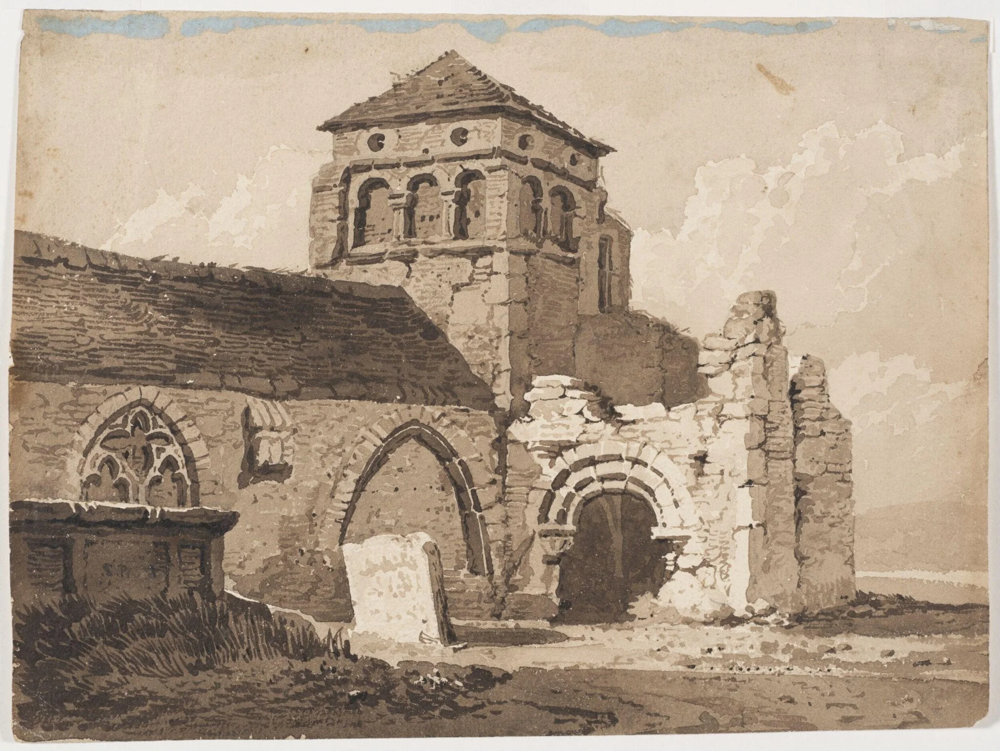 Old Shoreham Church, Sussex, detail