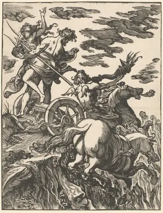 The Rape of Proserpina, by Giuseppe Scolari, ink, 1600