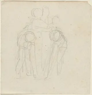Group of Figures, by John Flaxman, graphite, 1790