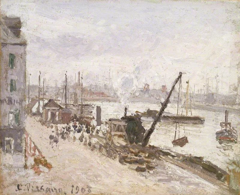 Quayside at Le Havre, detail