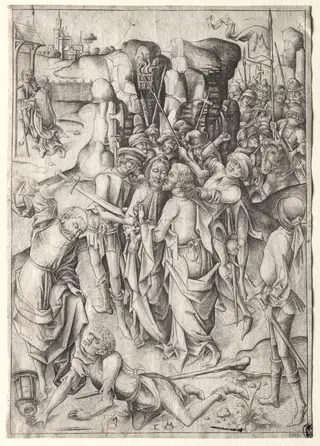 The Passion:  Christ Taken Captive, by Israhel van Meckenem, 1480