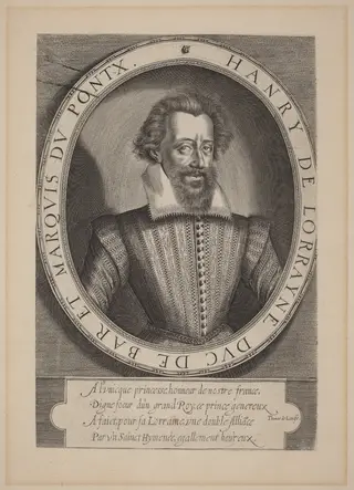 Henri, duc de Bar, by Thomas de Leu, ink, 1590