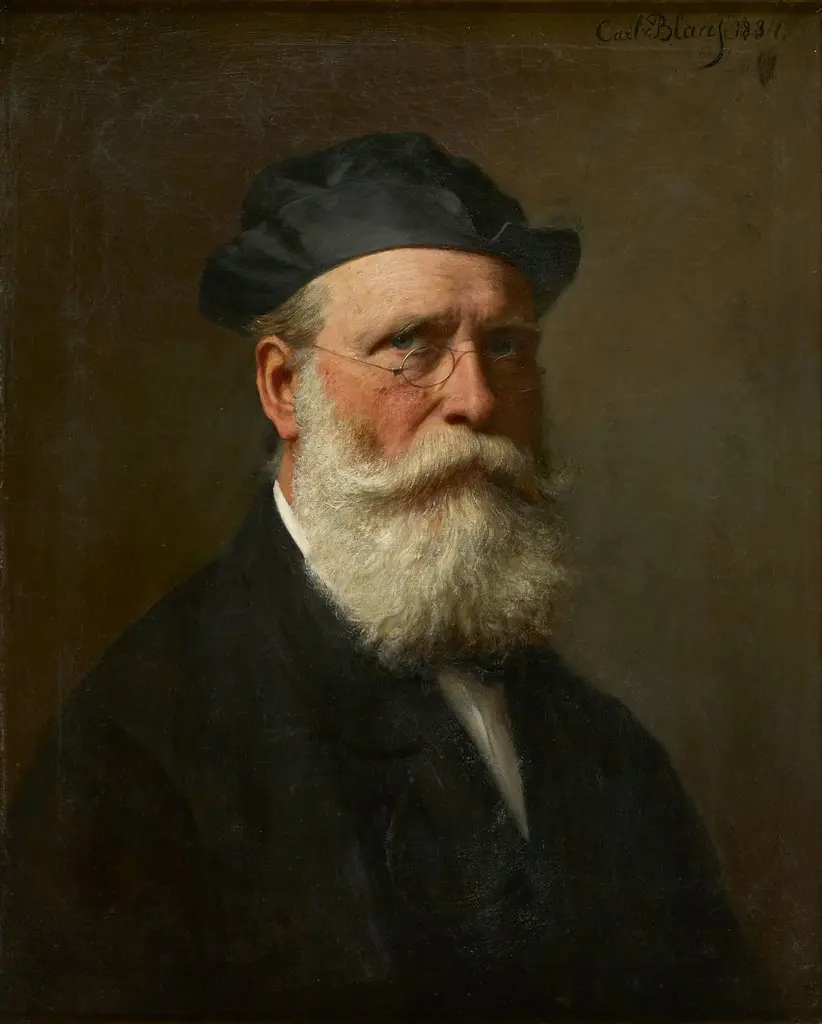 Self-portrait, by Karl von Blaas, oil, 1892