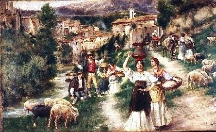 Às margens do Aniene, detail