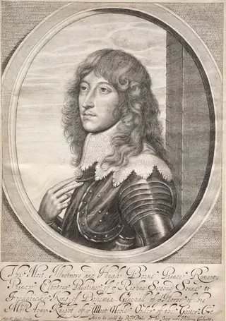 Prince Rupert, by William Faithorne, 1645