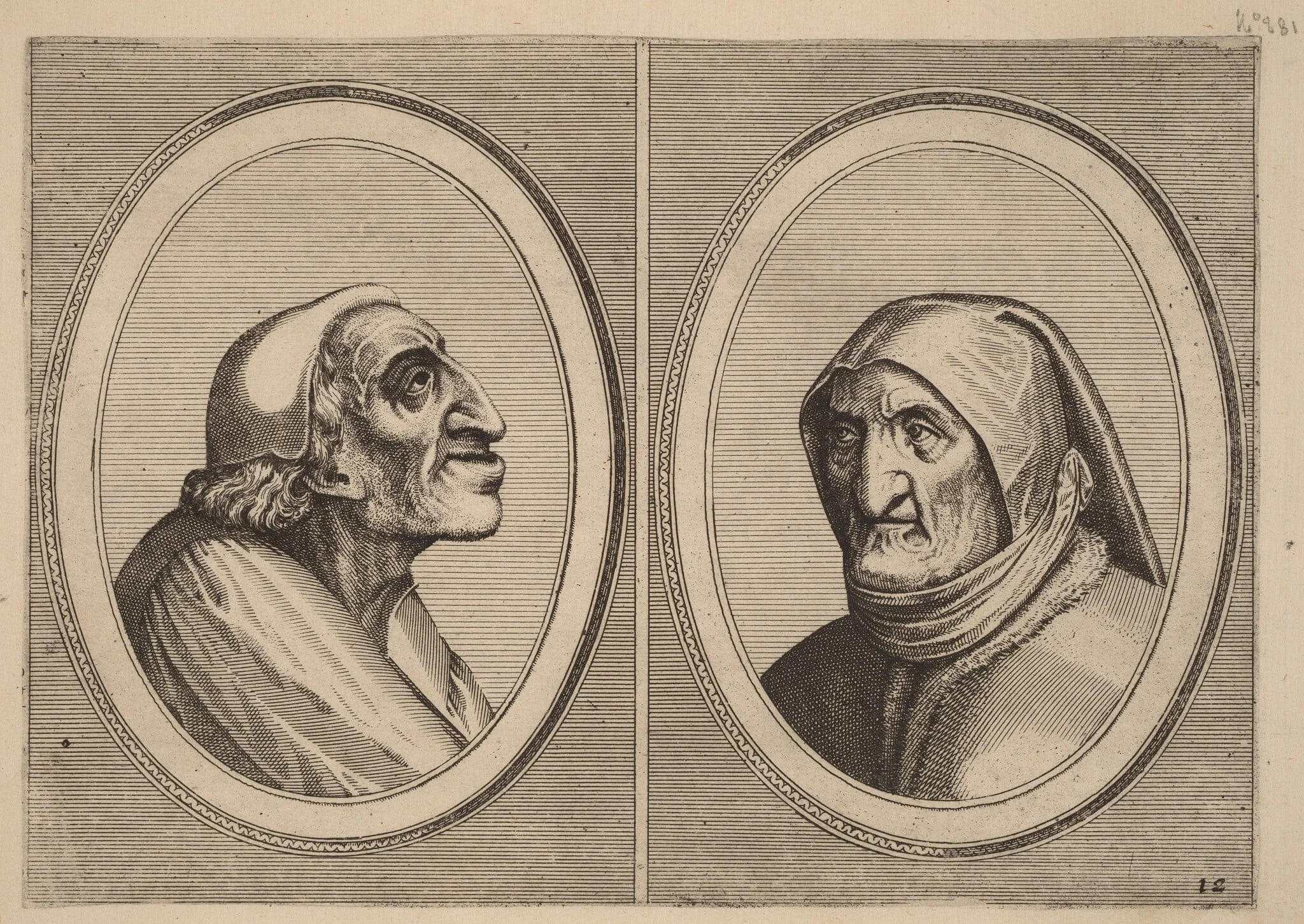 "Pater Muylaert" and "Mater Bille-bloots", detail