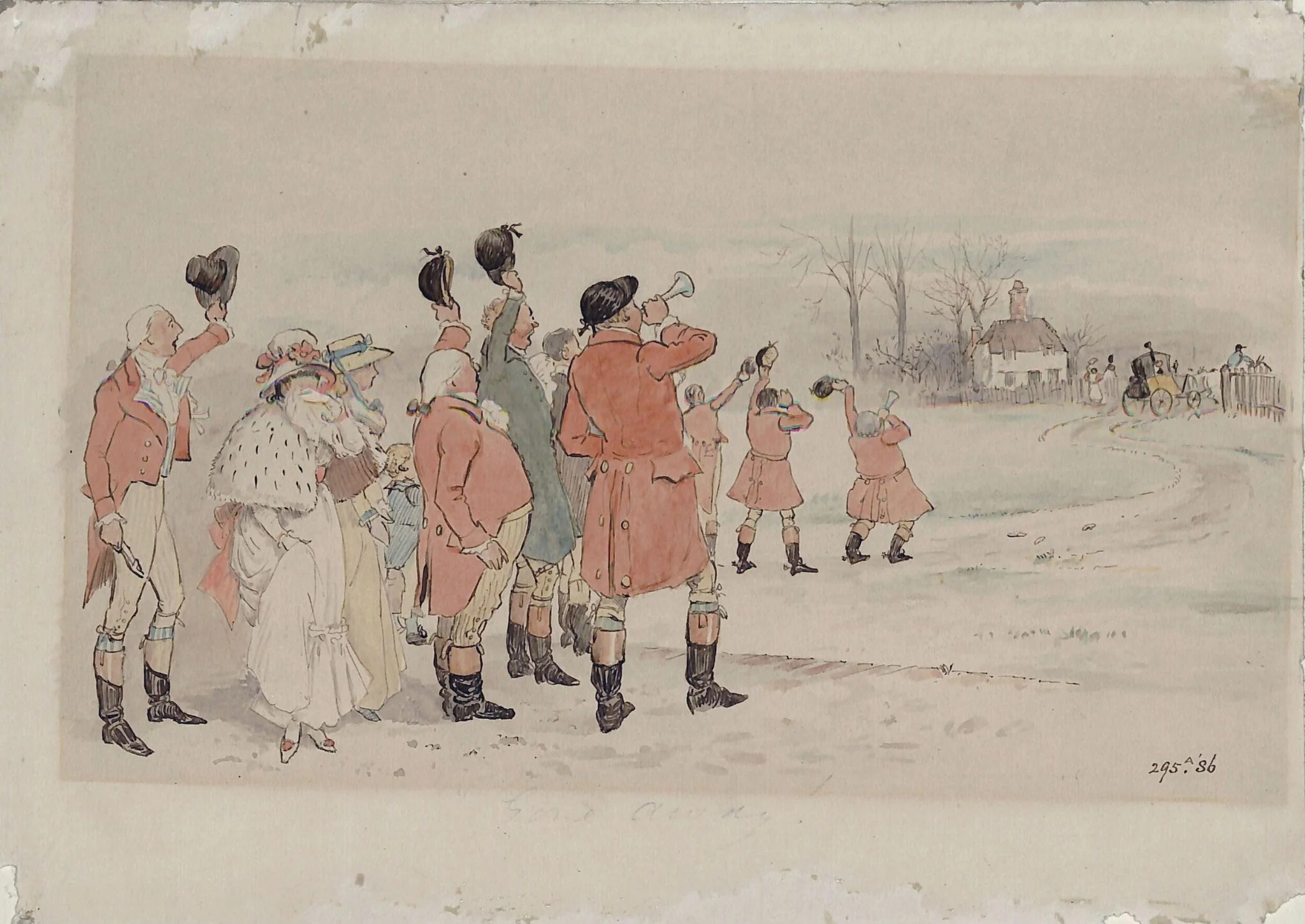 Diana Wood's Wedding : The Departure, detail