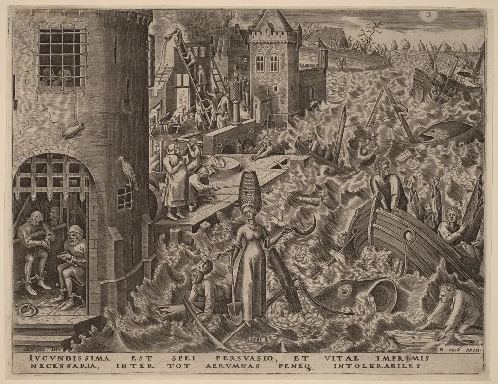 Hope, by Philip Galle, ink, 1559