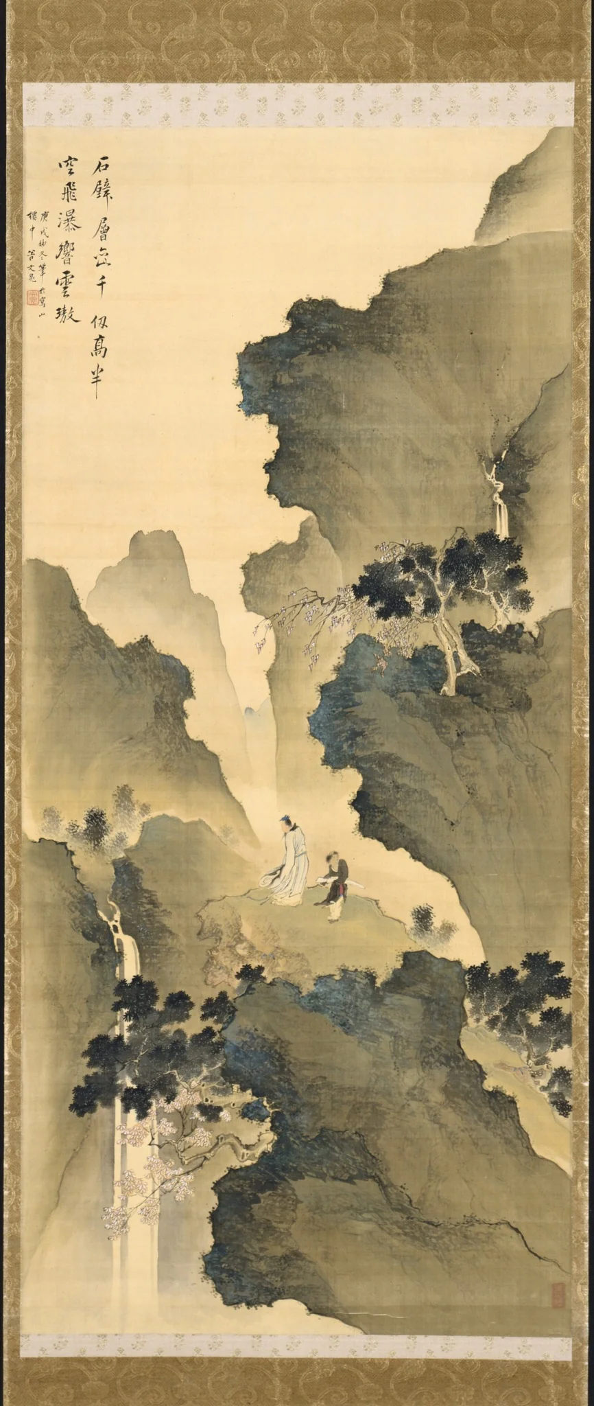 Gazing at a Waterfall, detail