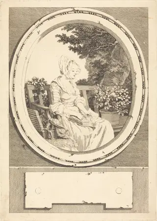 Jusques dans la moindre chose, by Louis-Joseph Masquelier, ink, 1774