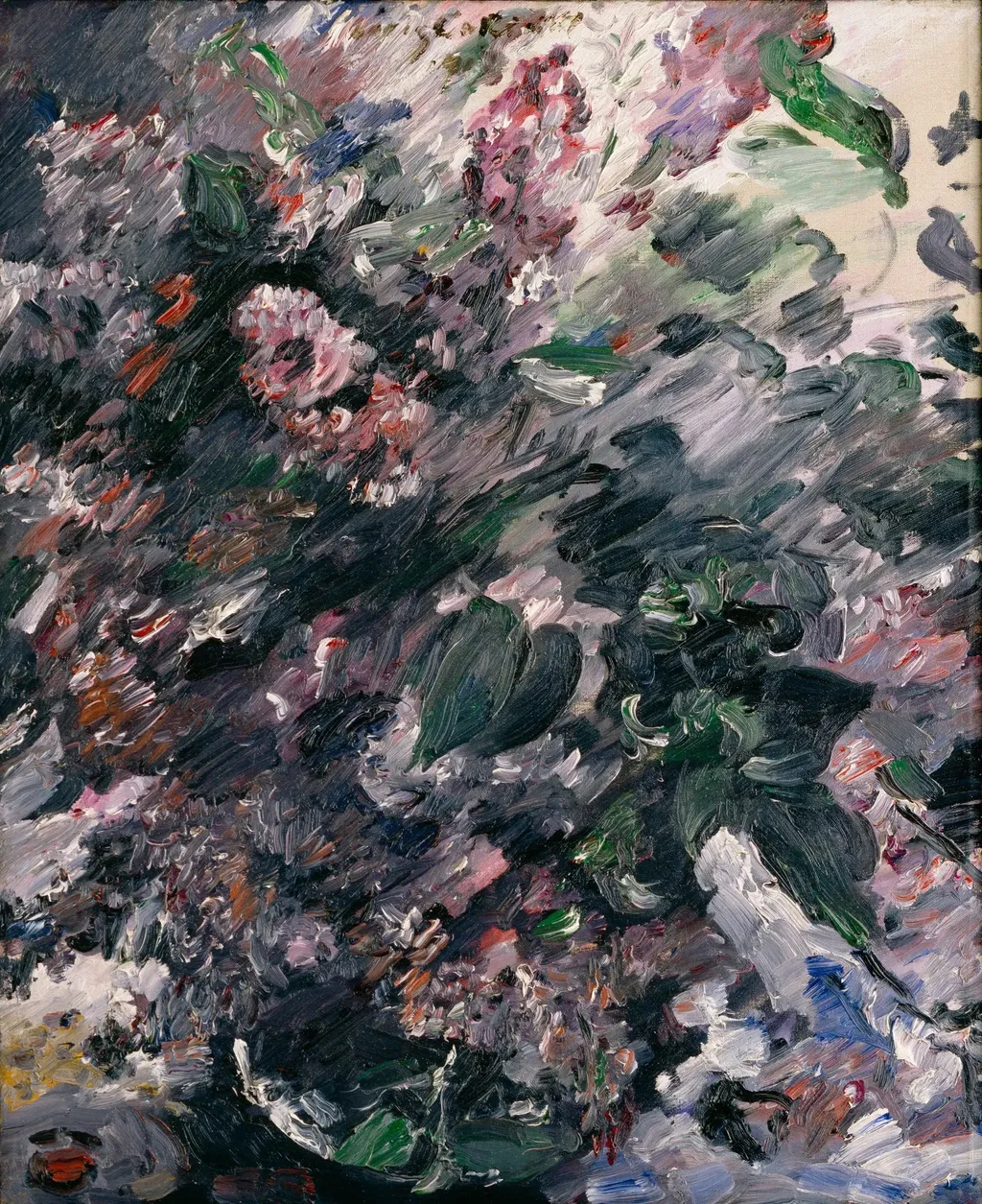 Still Life with Lilacs, by Lovis Corinth, oil, 1917