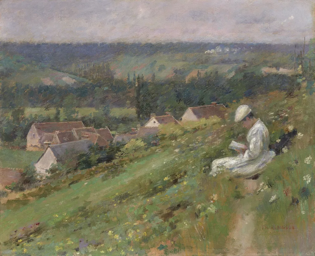 The Valley of Arconville, by Theodore Robinson, oil, 1894