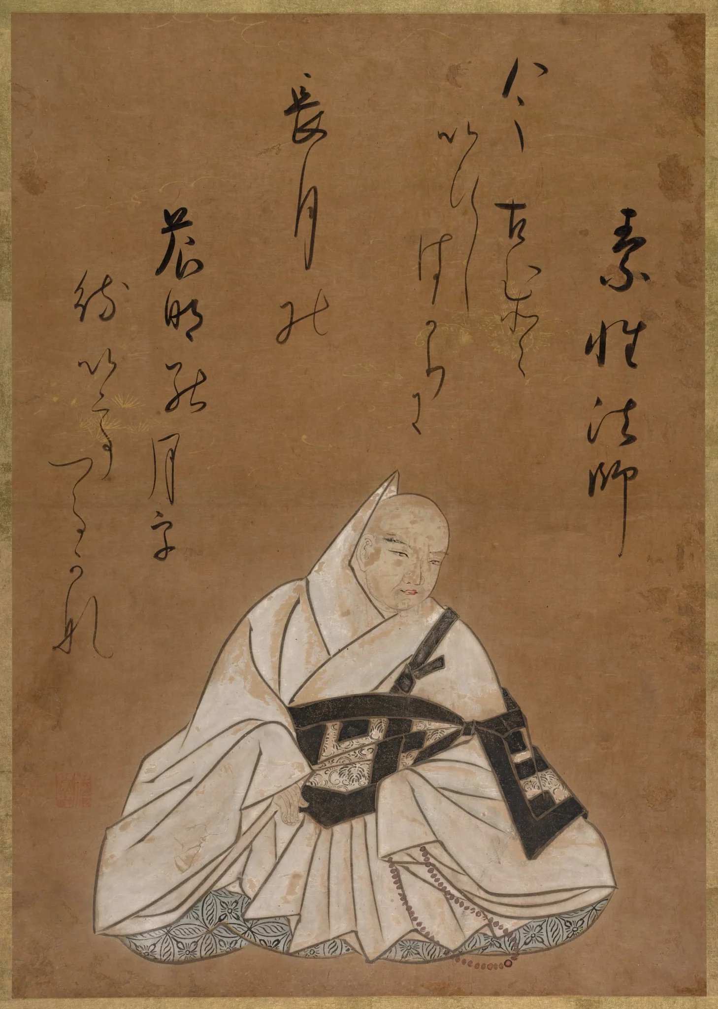 The Poet Sōsei, detail