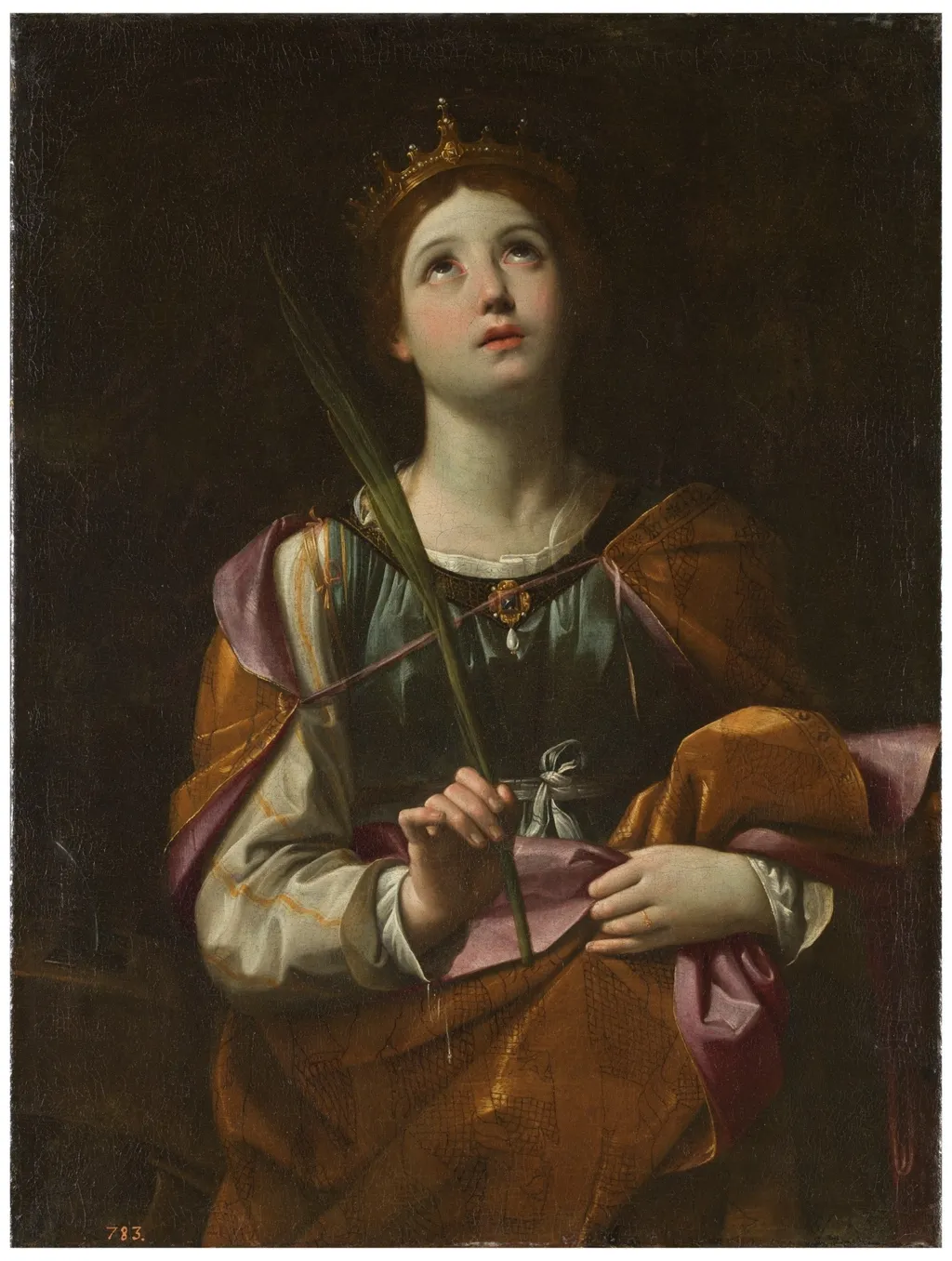 Saint Catherine, by Guido Reni, oil, 1606