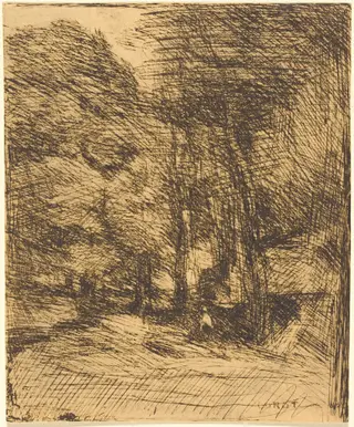 Souvenir of Bas-Breau (Souvenir du Bas-Breau), by Jean Baptiste Camille Corot, 1858