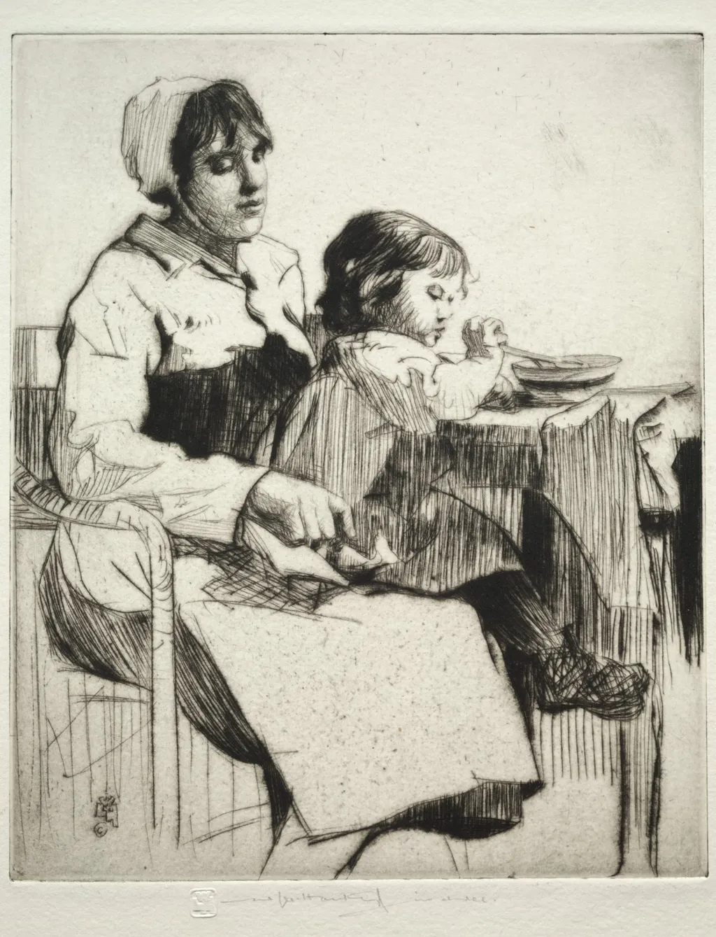 Le Repas, by William Lee Hankey, 1920