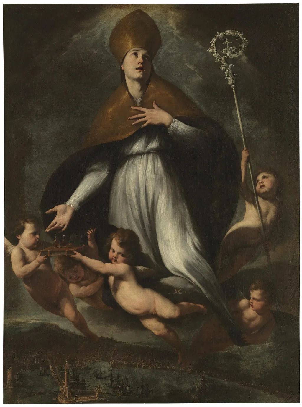 The ascension of Saint Gennaro, by Andrea Vaccaro, oil, 1635