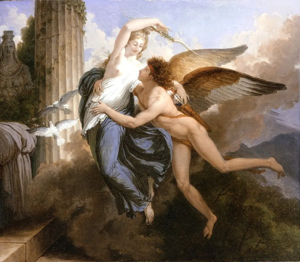 The Reunion of Cupid and Psyche, by Jean-Pierre Saint-Ours, unspecified, 1796