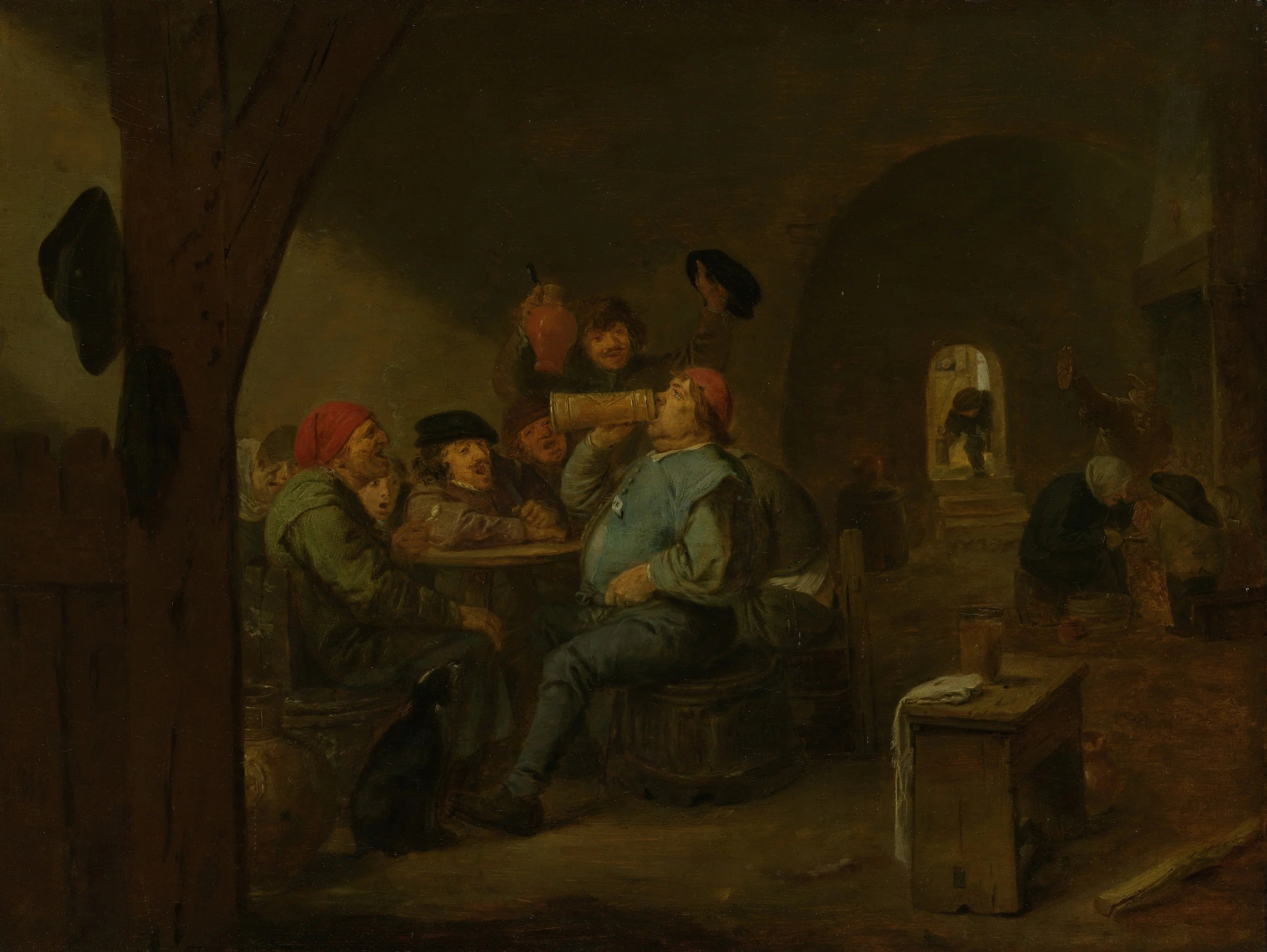 The Master Drinker, detail