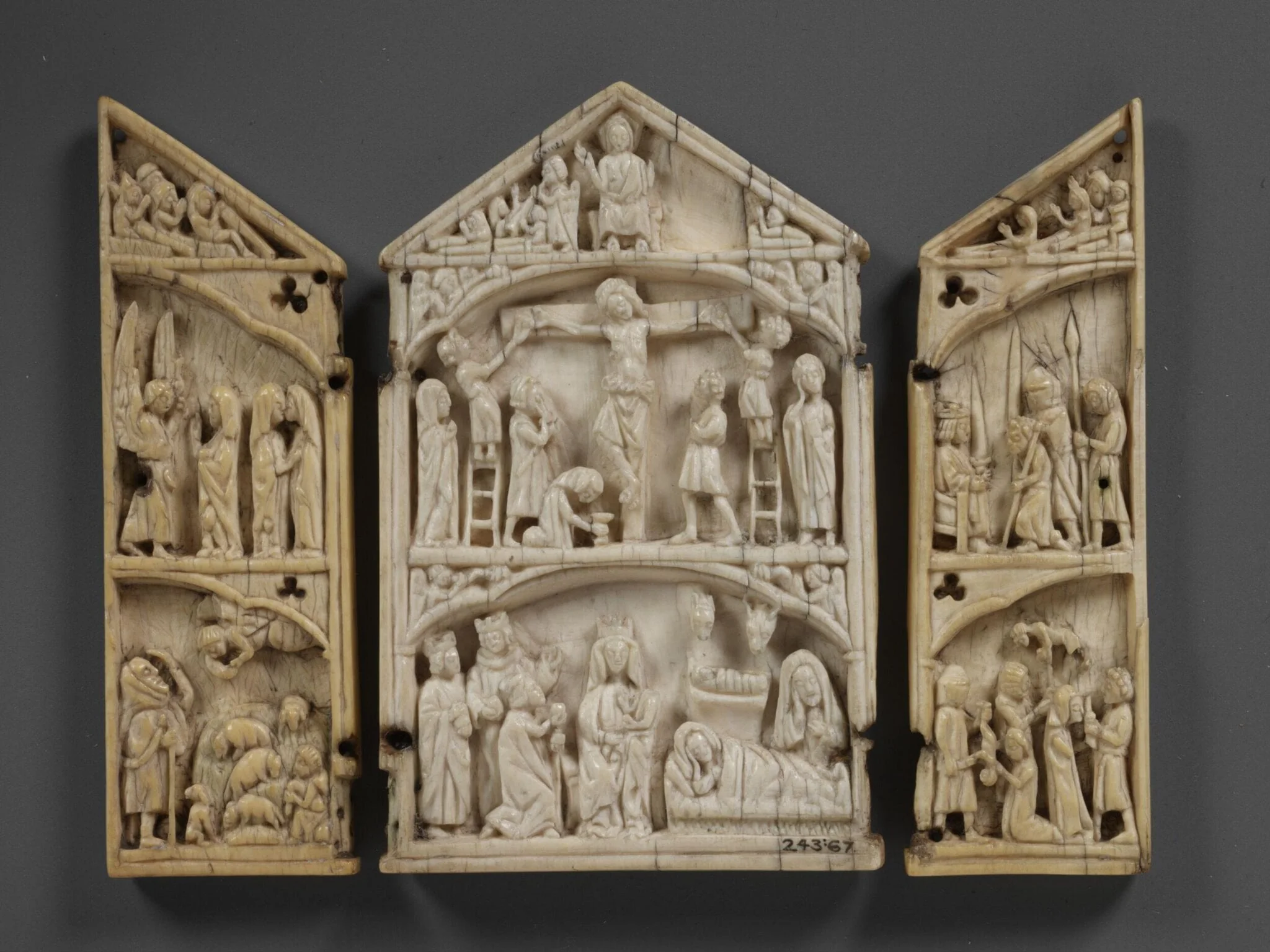 The Nativity with the Adoration of the Magi, the Crucifixion and the Last Judgement, detail