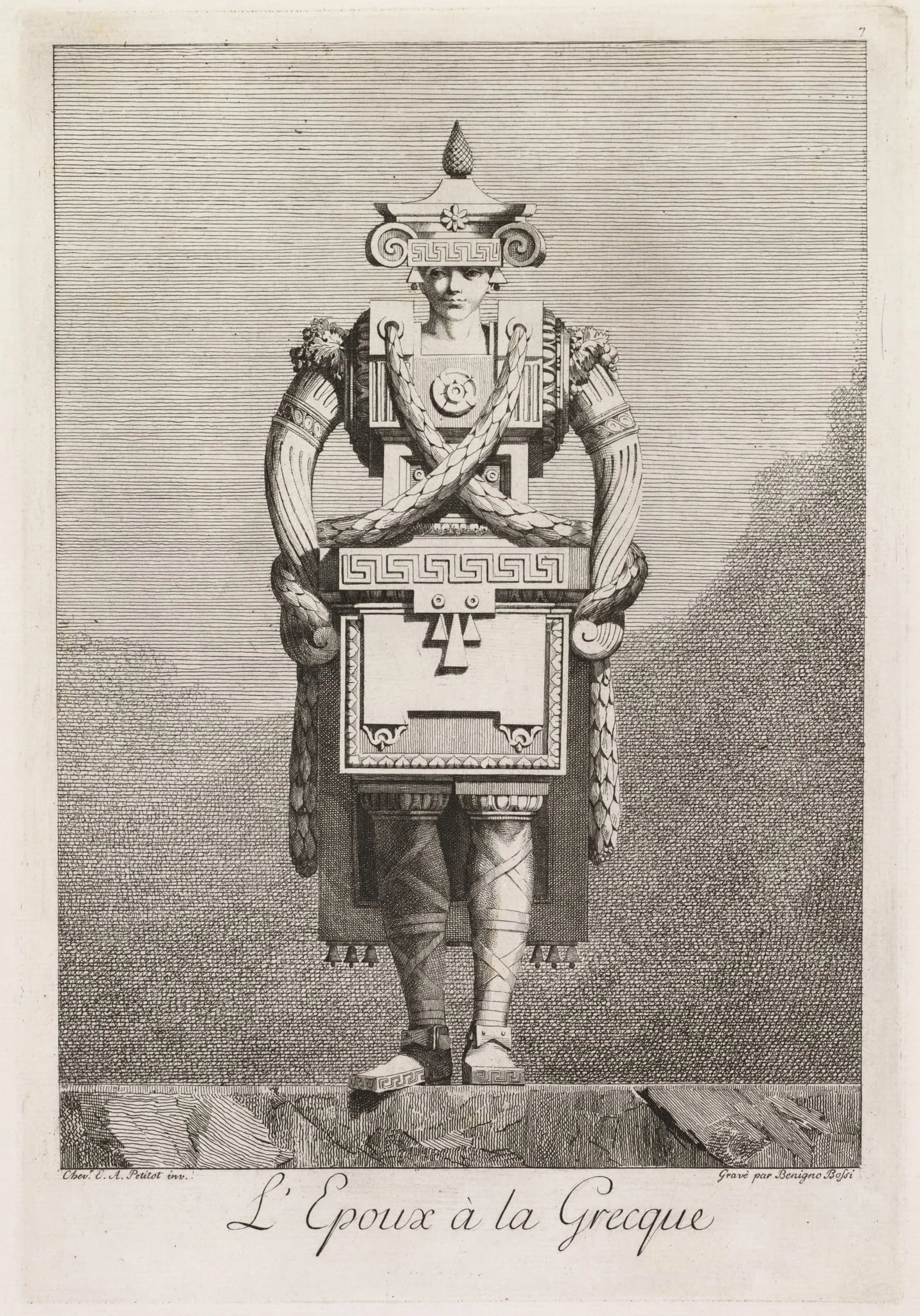 Groom in the Greek Style, Plate 7, detail