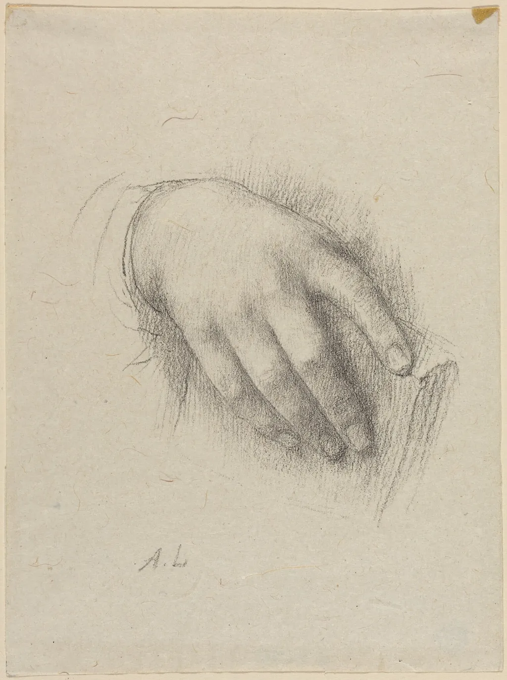 The Hand of the Artist's Daughter, by Alphonse Legros, crayon, 1874