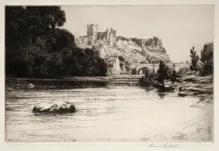 Richmond Castle, by George Percival Gaskell, 1911