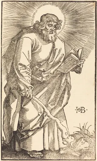 Apostle Judas Thaddeus, by Hans Baldung Grien, ink, 1519