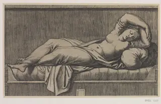 Cleopatra, by Marcantonio Raimondi, 1490