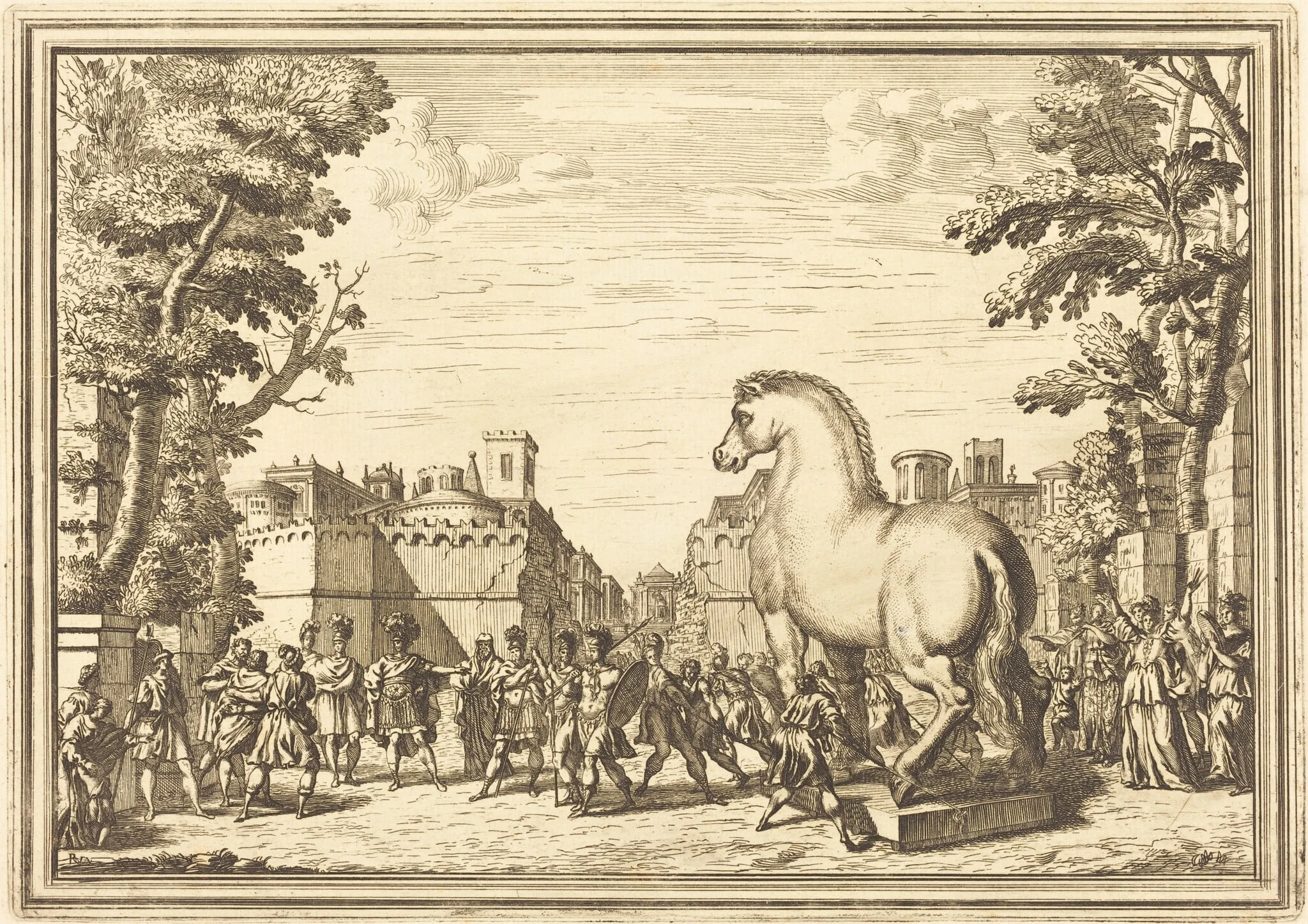 Il Greco in Troia: Plate 4, detail