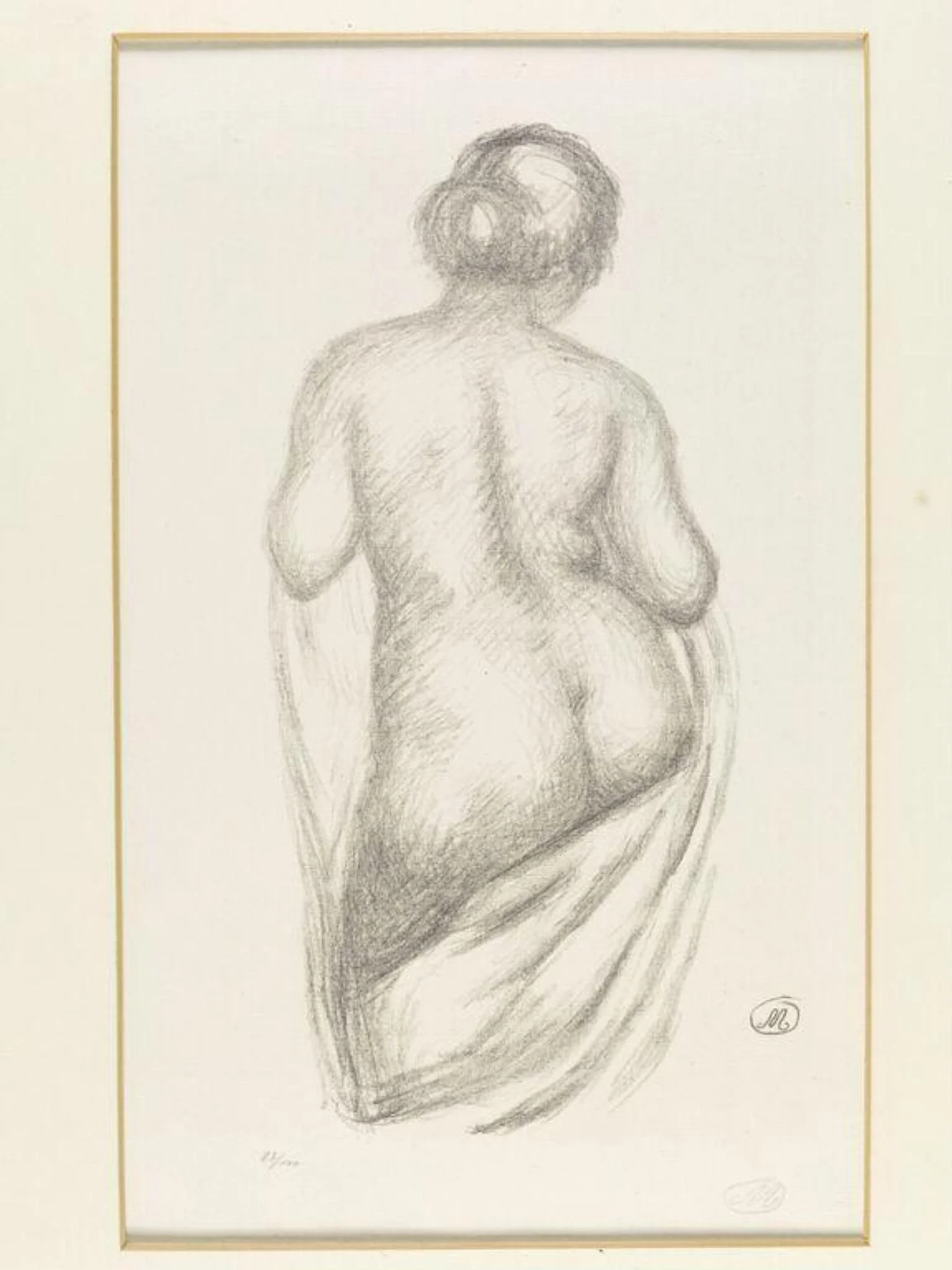 Femme vue de dos, detail