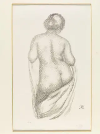Femme vue de dos, by Aristide Maillol, 1924