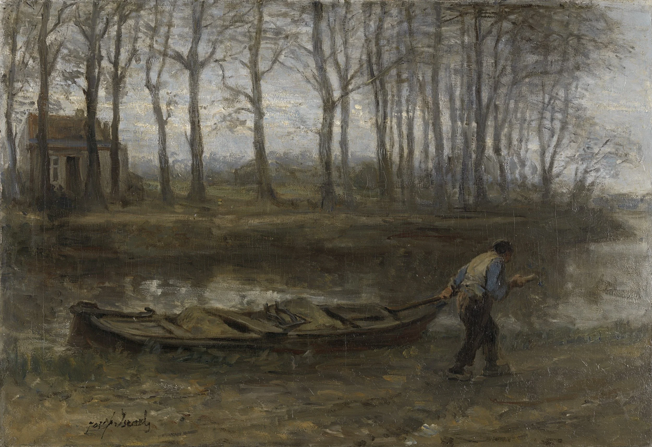 The Sand Bargeman, detail