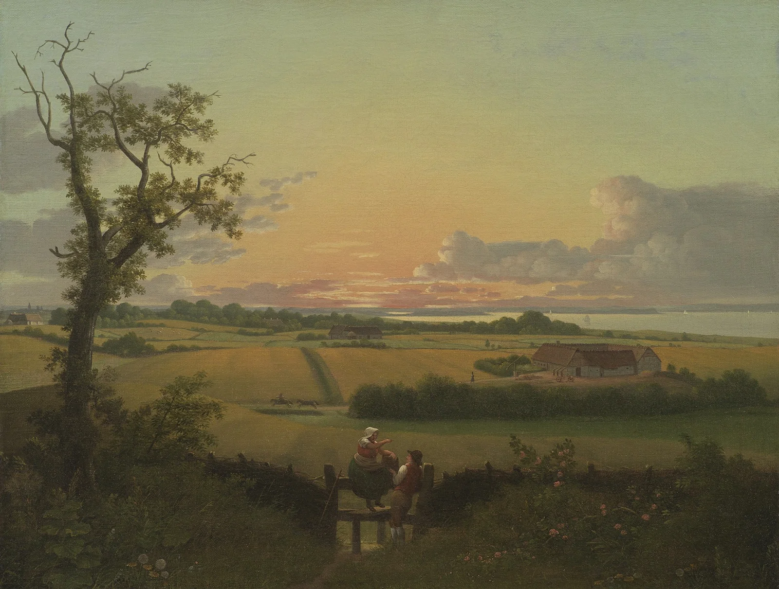 Landscape with a Stile. The Isle of Møn, detail