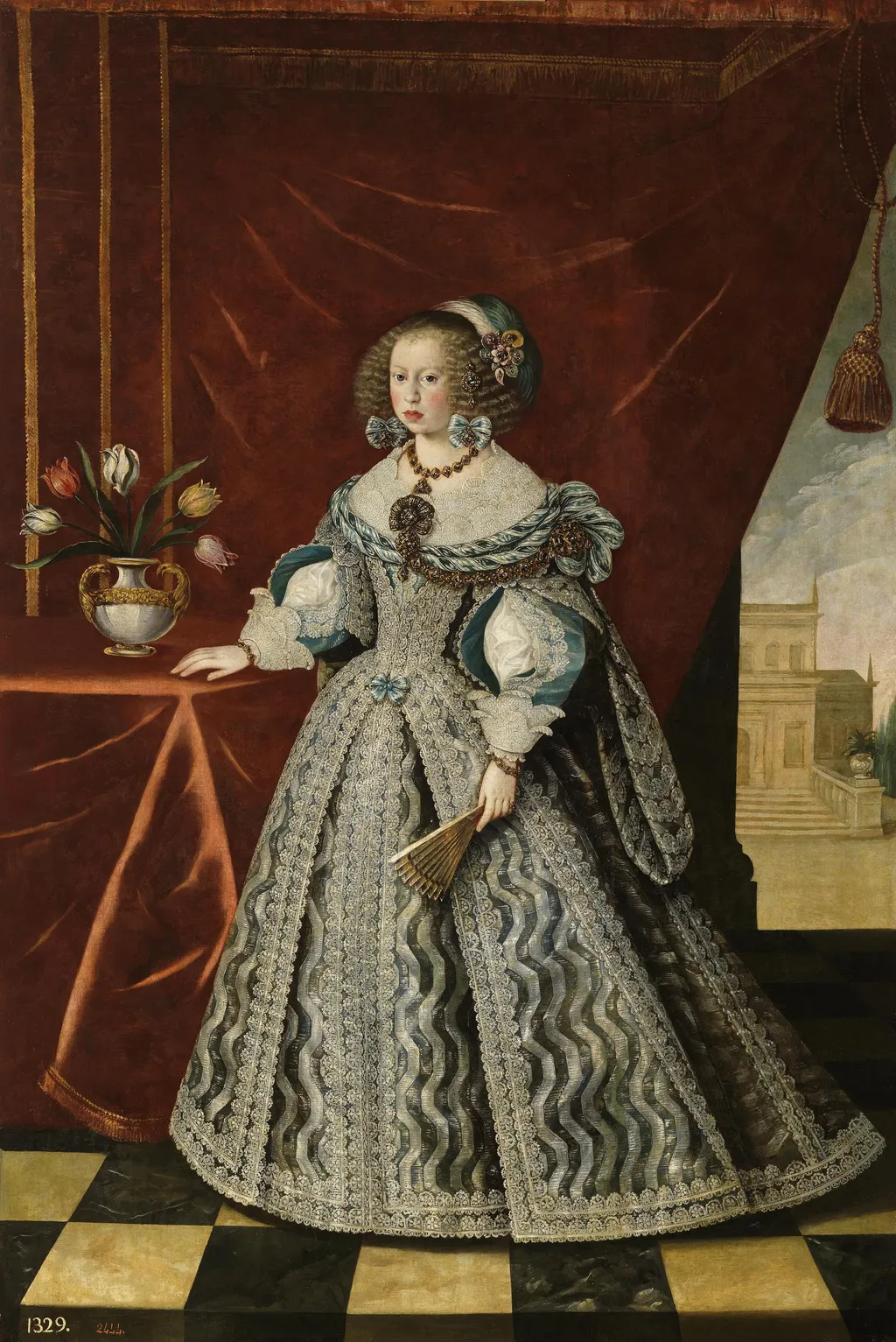 Mariana of Austria, by Frans Luycx, oil, 1646