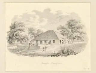 Bungla, Cawnpoor, by Robert Captain Smith, 1830