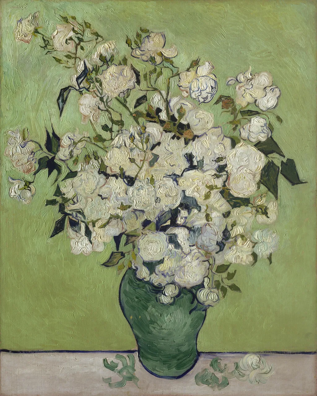 Roses, by Vincent van Gogh, oil