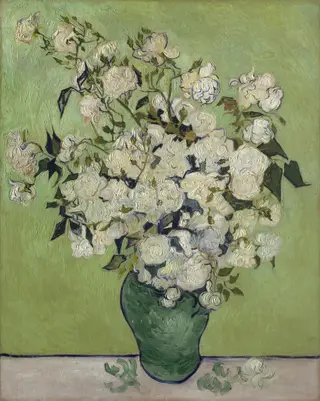 Roses, by Vincent van Gogh, oil