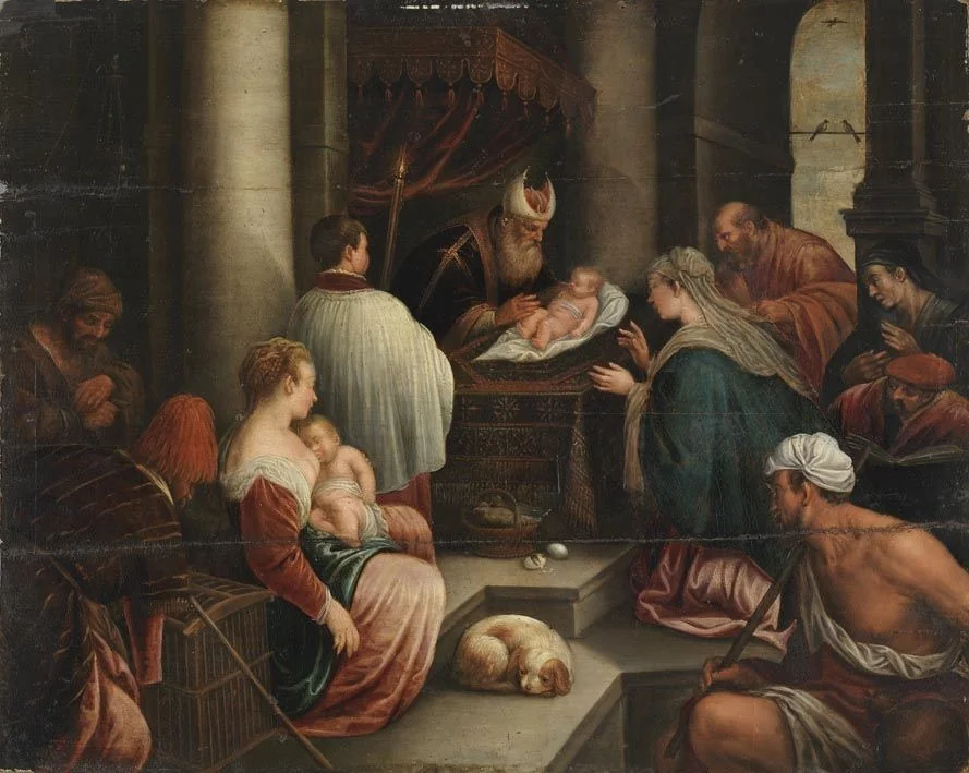 The presentation of Christ in the temple, detail