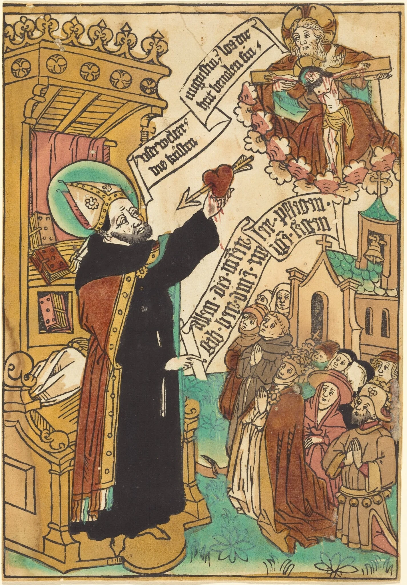 Saint Augustine, detail