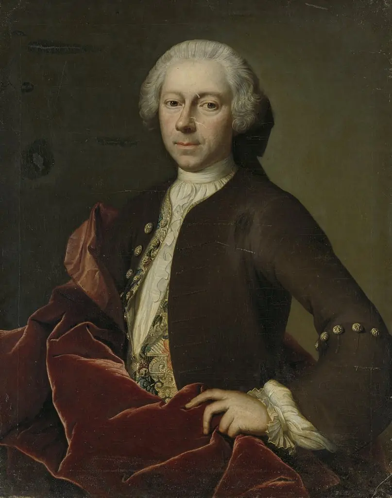 Portrait of Pieter Parker, Alderman, Burgomaster and Councilor of Goes, by B. Monmorency, oil, 1742