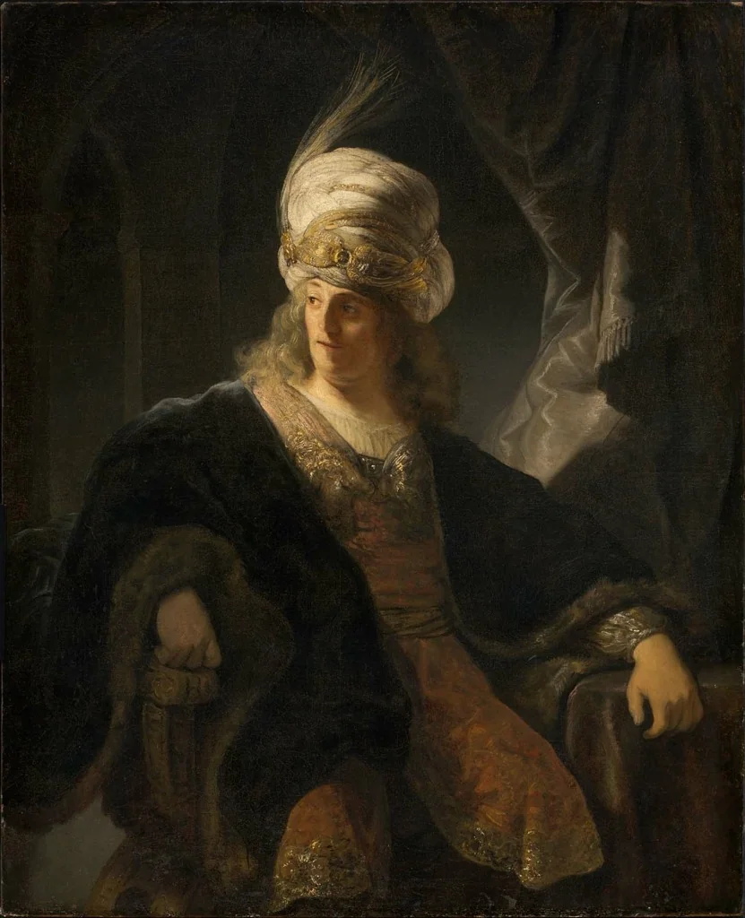 Young Man in Oriental Costume, detail