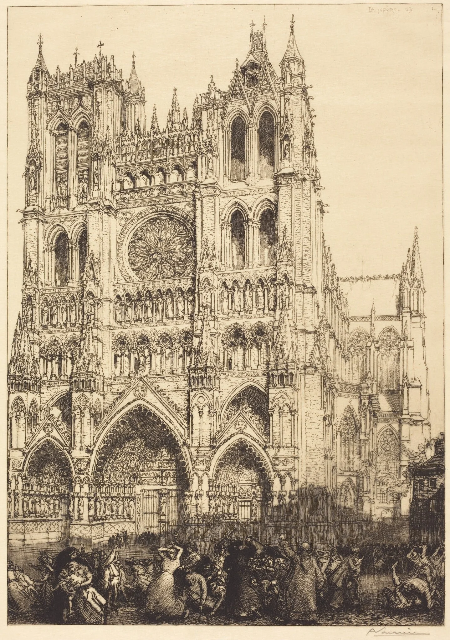 Amiens Cathedral (Cathedrale d'Amiens - Jour d'inventaire), detail