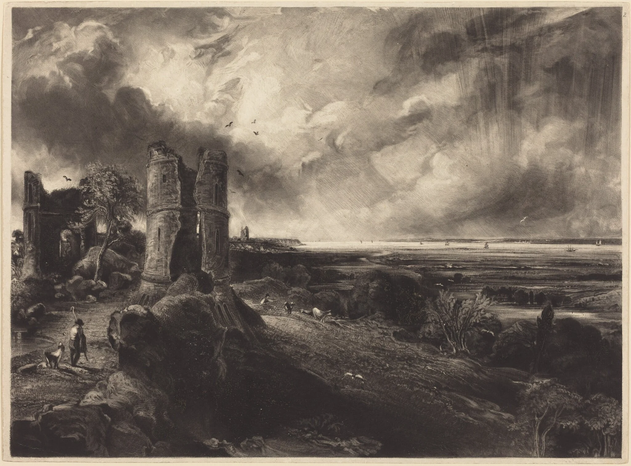 Hadleigh Castle (Large Plate), detail