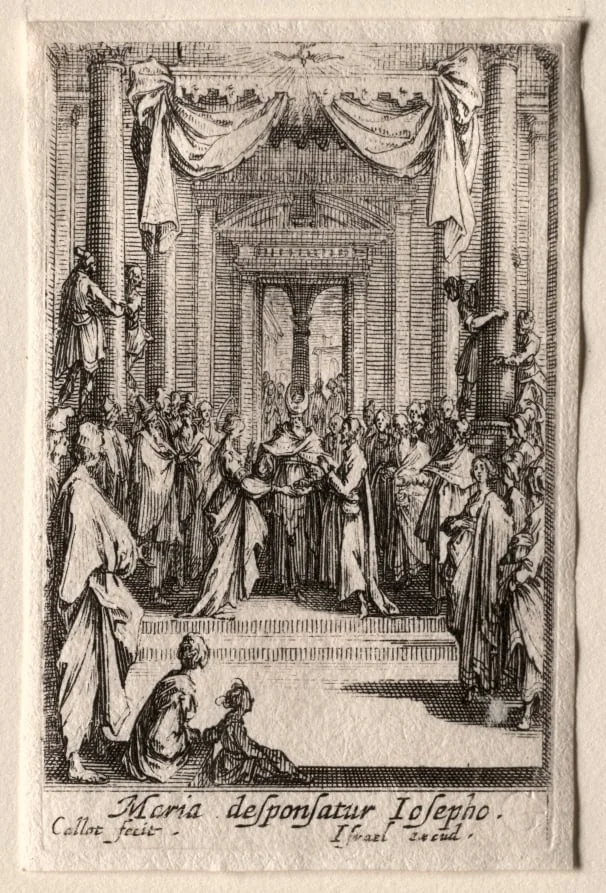 The Life of the Virgin: The Marriage of the Virgin, detail