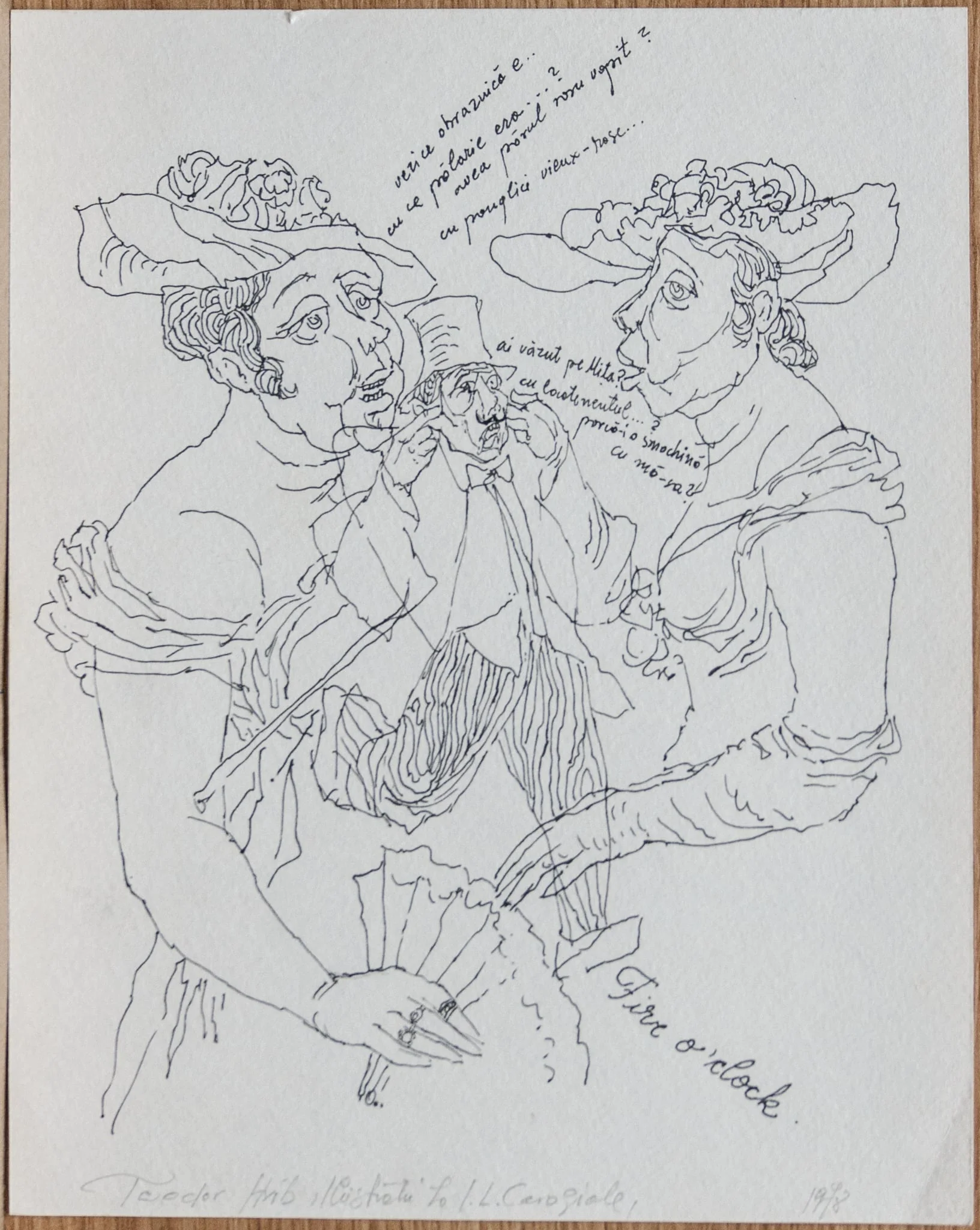 Ilustrație la I. L. Caragiale, detail