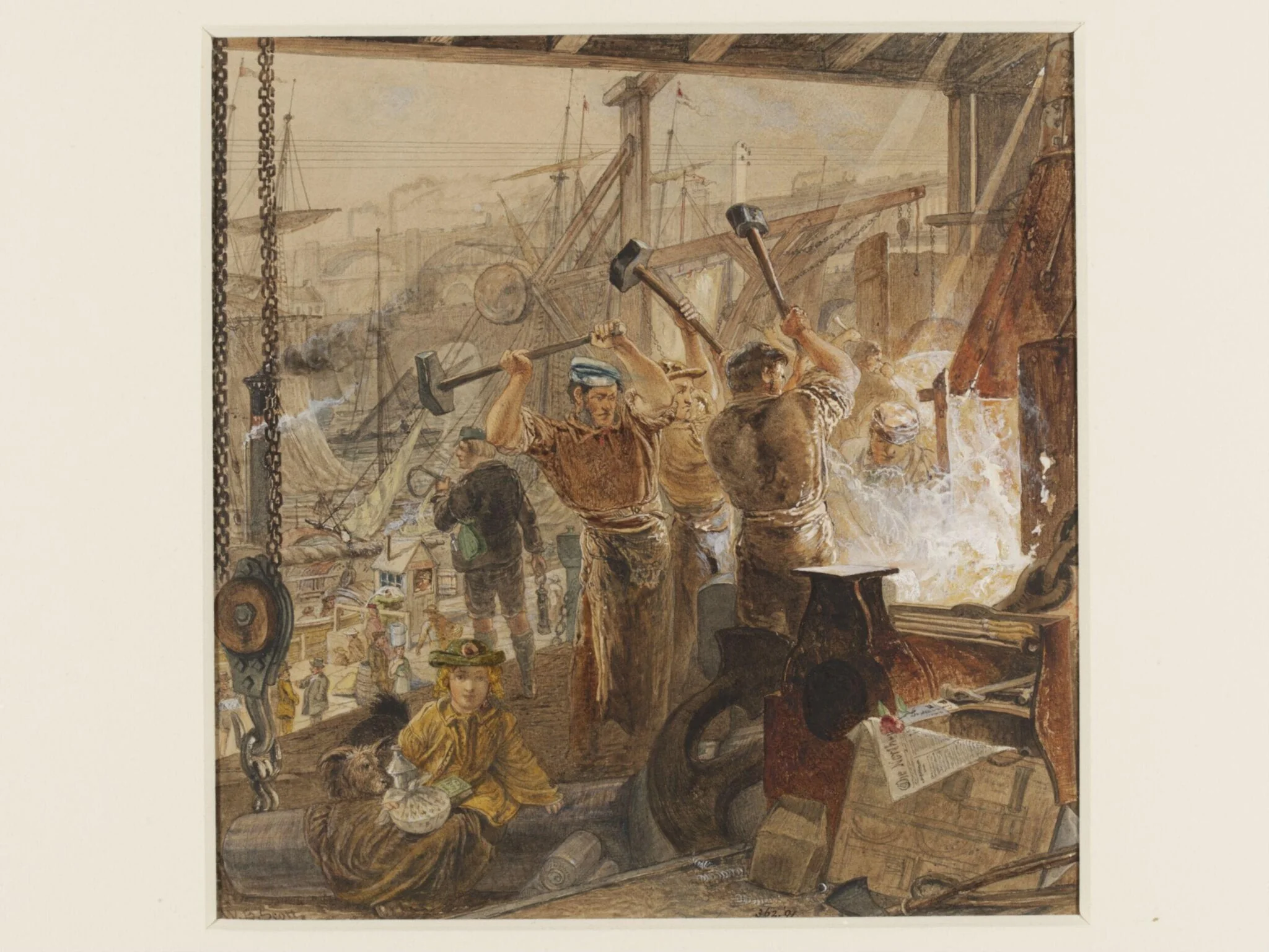 Iron and Coal: the Industry of the Tyne, detail