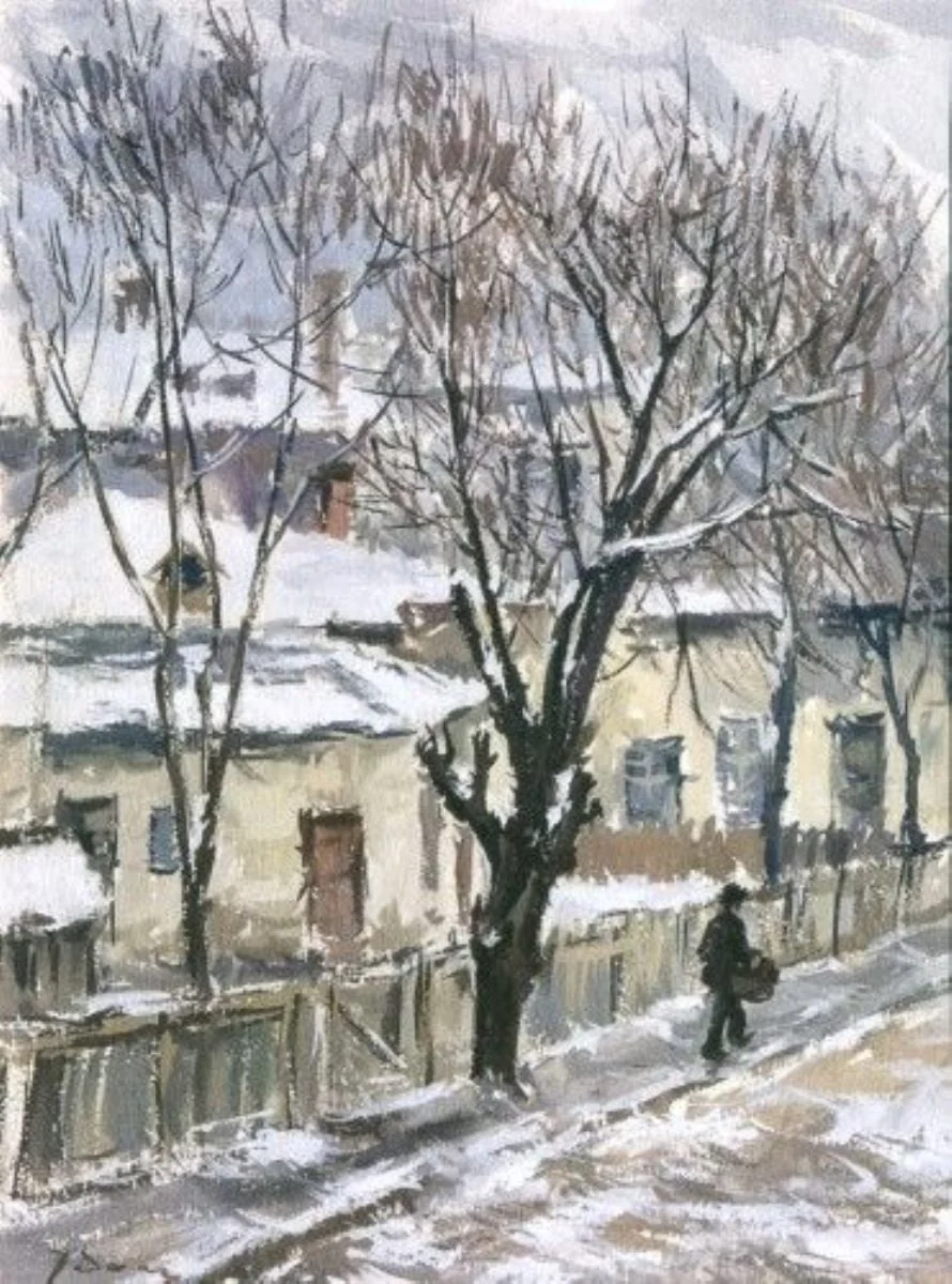 Peisaj de iarnă, detail