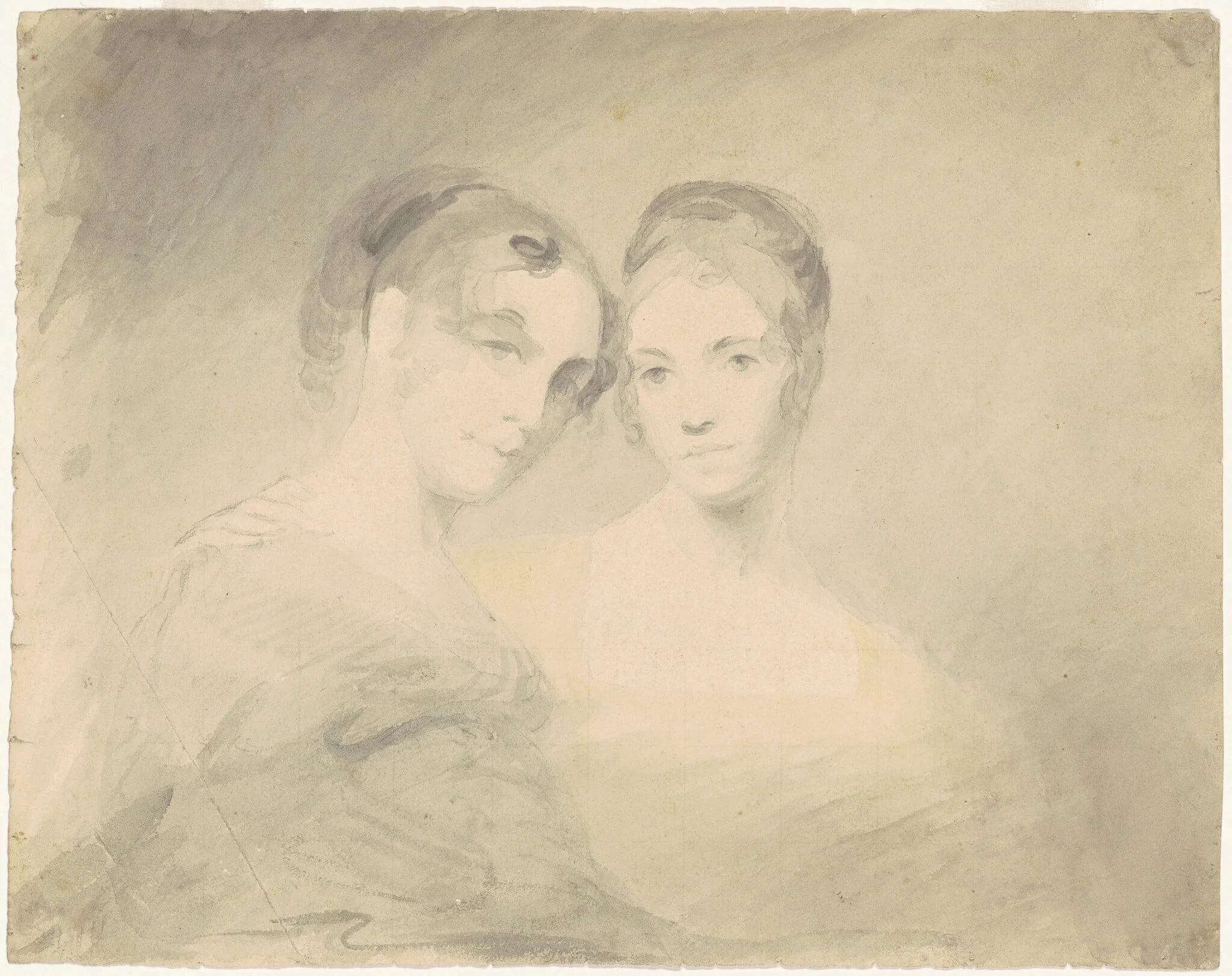 Two Women [recto], detail