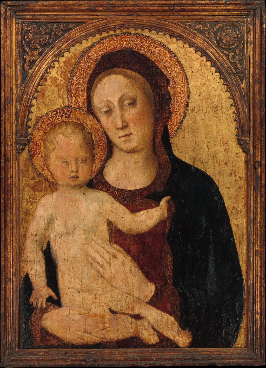 Madonna and Child, by Jacopo Bellini, tempera, 1440